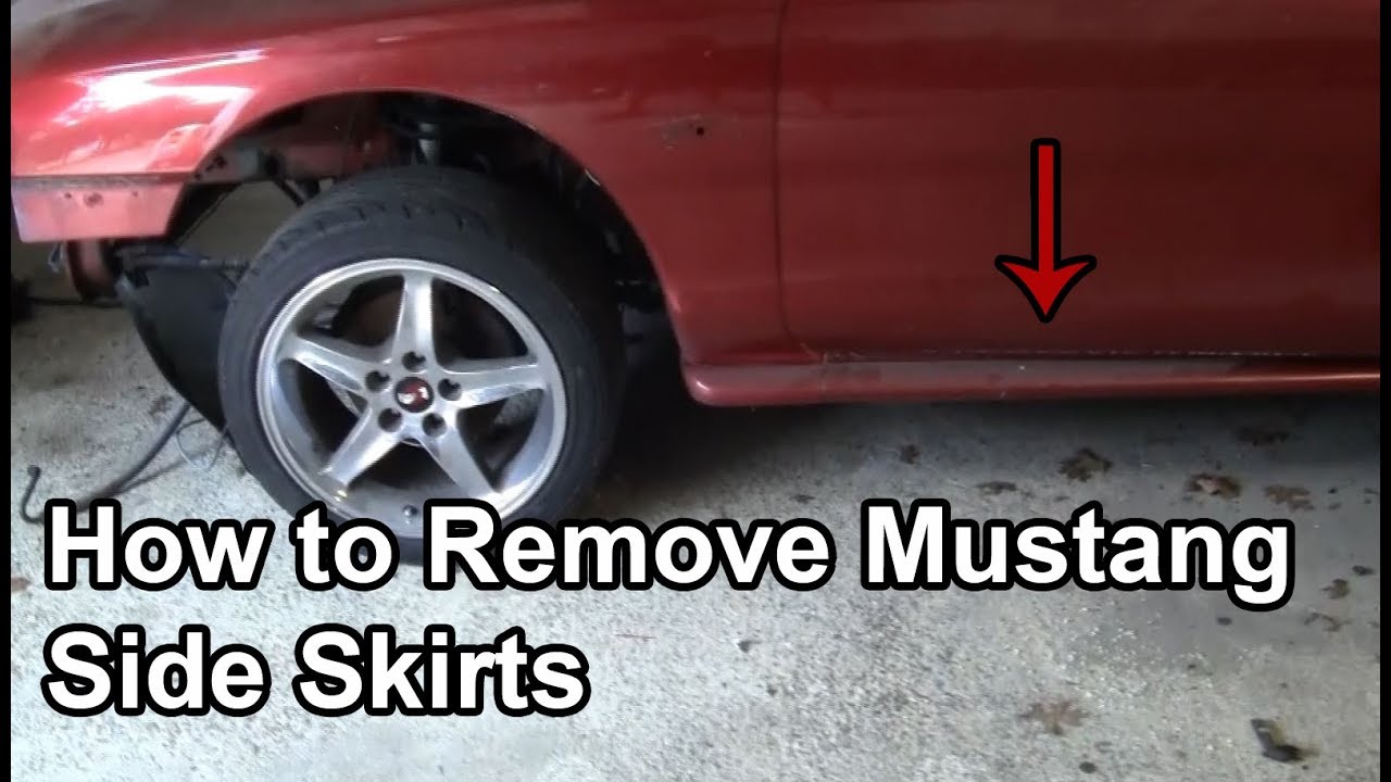 Mustang GT SN95 Build Part 11: Plastic Side Skirt Removal