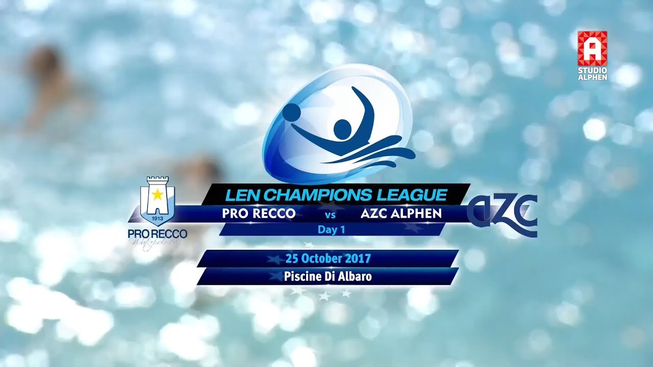 Full match: Pro Recco - AZC Alphen (Champions League - 25 oktober 2017)