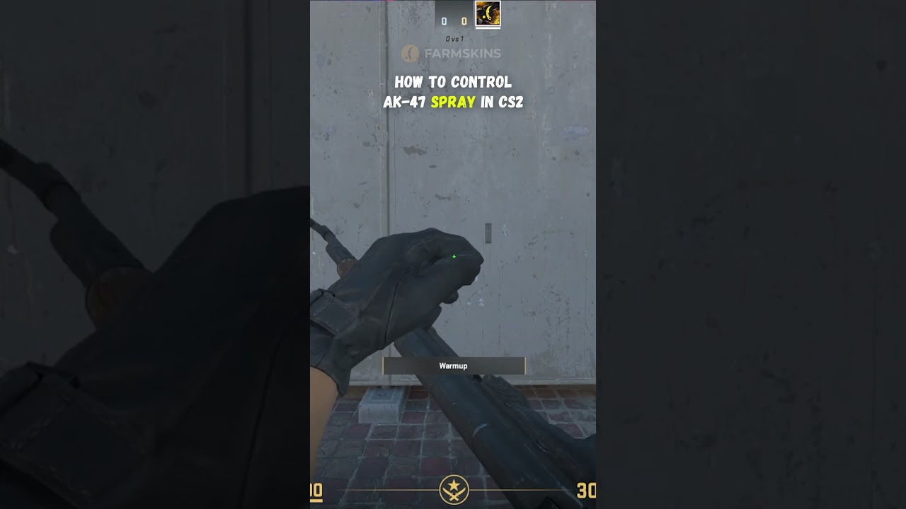 AK-47 spray control in CS2 #shorts