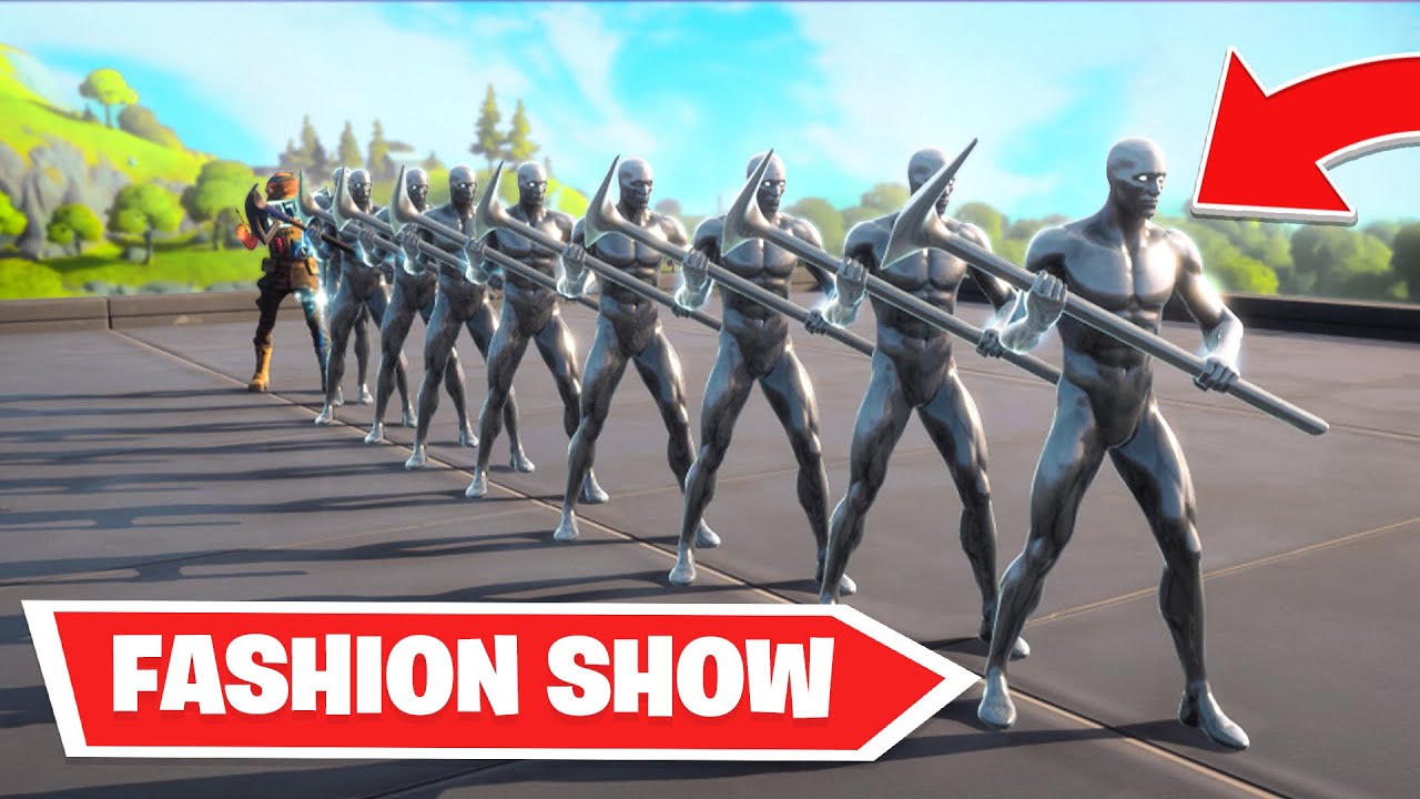 the SILVER SURFER Fortnite FASHION SHOW...