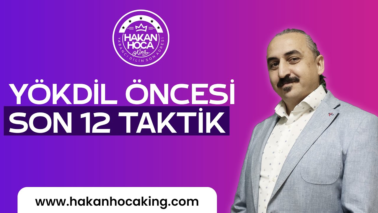 YÖKDİL TAKTİKLERİ-SON 12 ŞİFRE