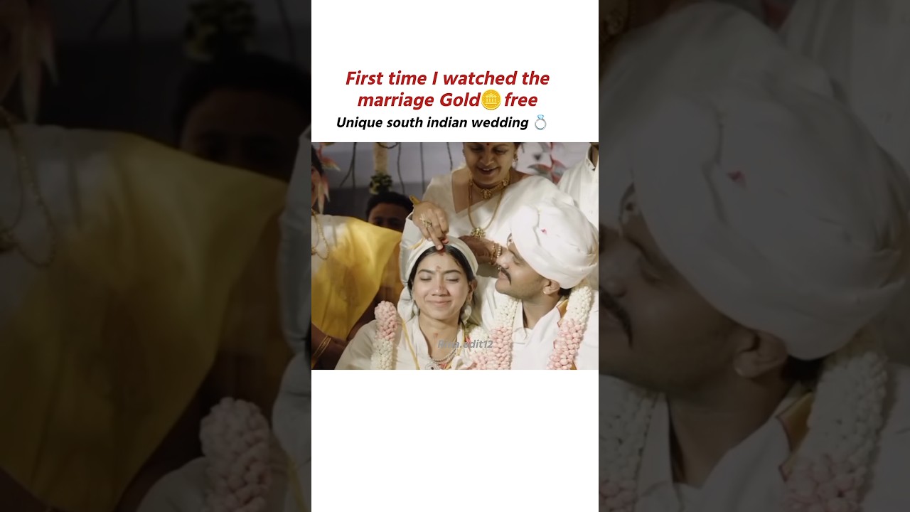 Gold-Free Wedding?! Sai Pallavi&rsquo;s Sister Does the Unthinkable! 😍🌸 #viral #shortvideo #reels #video