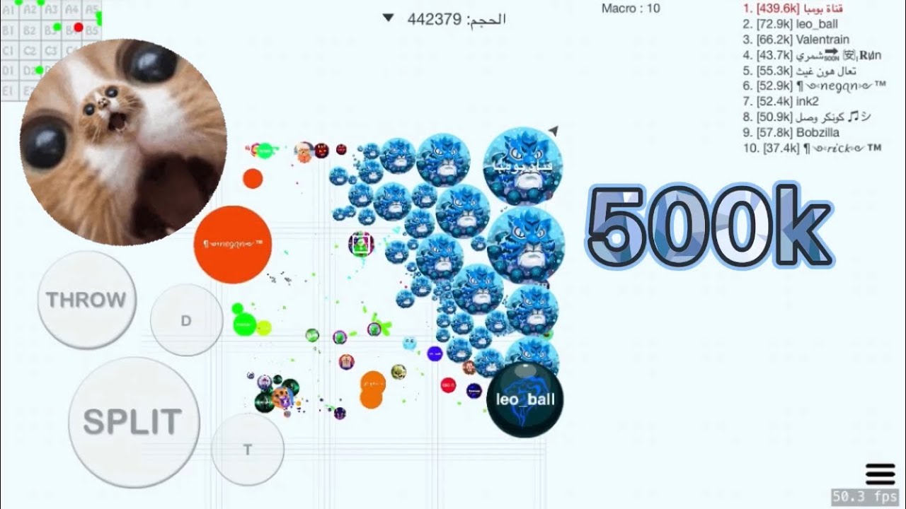 بلوب79#دعس محترفين المايكرو🤩مع المتابعين جزء الثالث🔥/🤩🔥MACRO (BLOB.IO)
