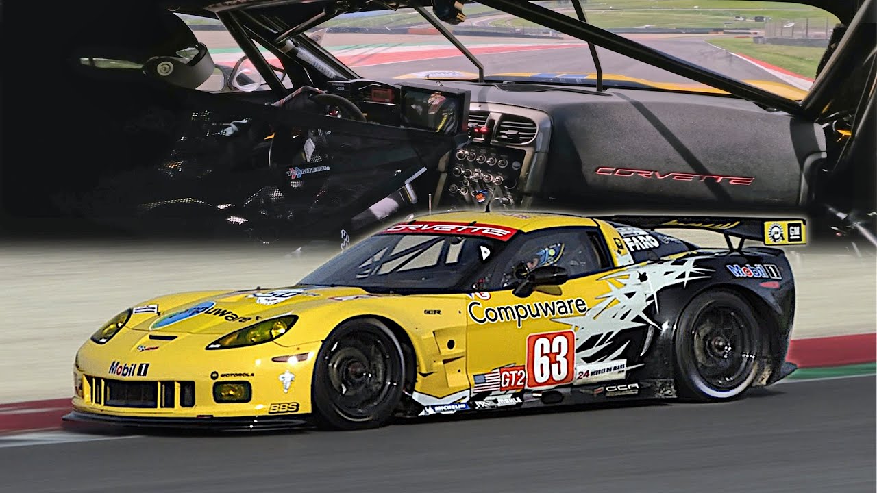 Listen to the iconic 2010 Corvette C6.R ZR1 racecar roaring on track | Onboard, warm-up & more!
