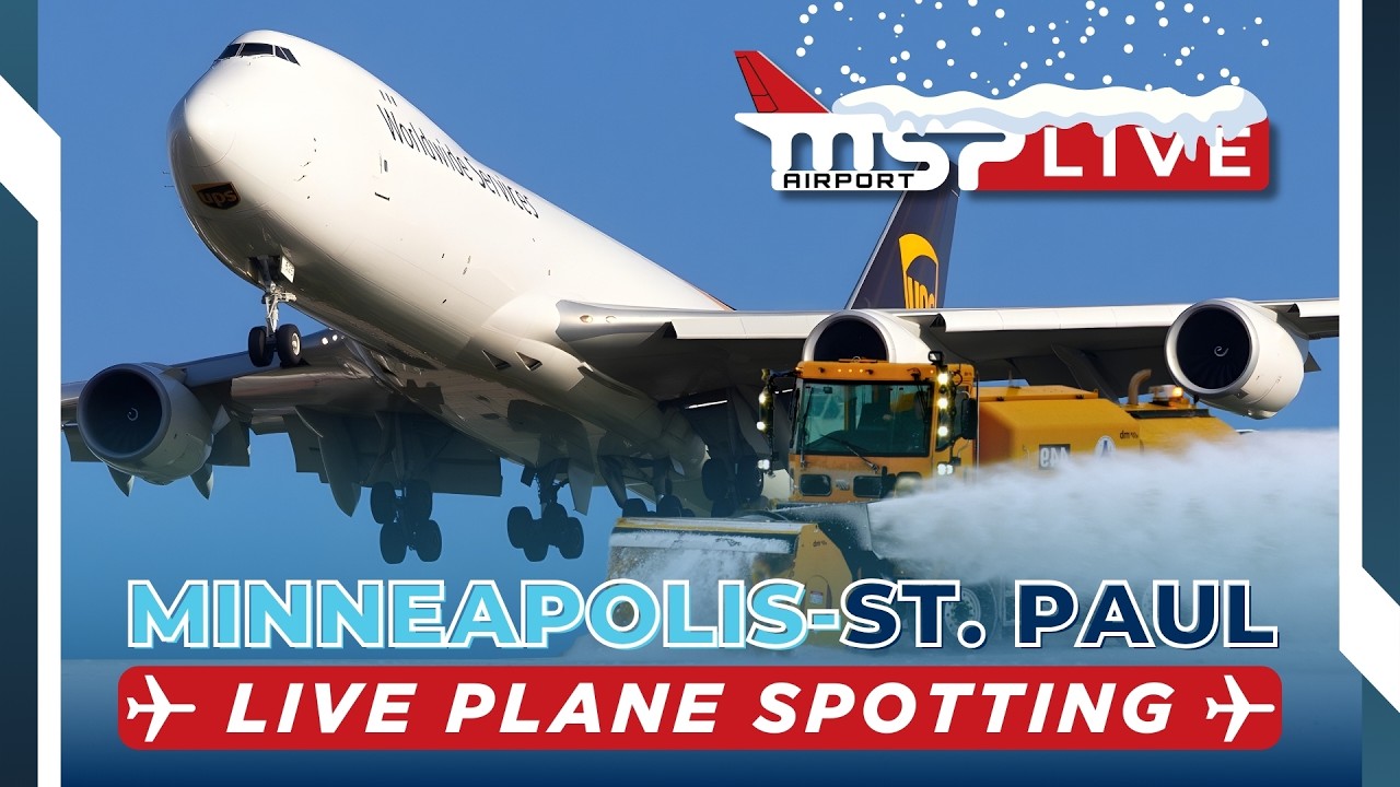 🔴 LIVE ACTION-PACKED WINTER PLANE SPOTTING W/ INCREDIBLE VIEWS! ❄ MSP AIRPORT ❄ 2/28/26