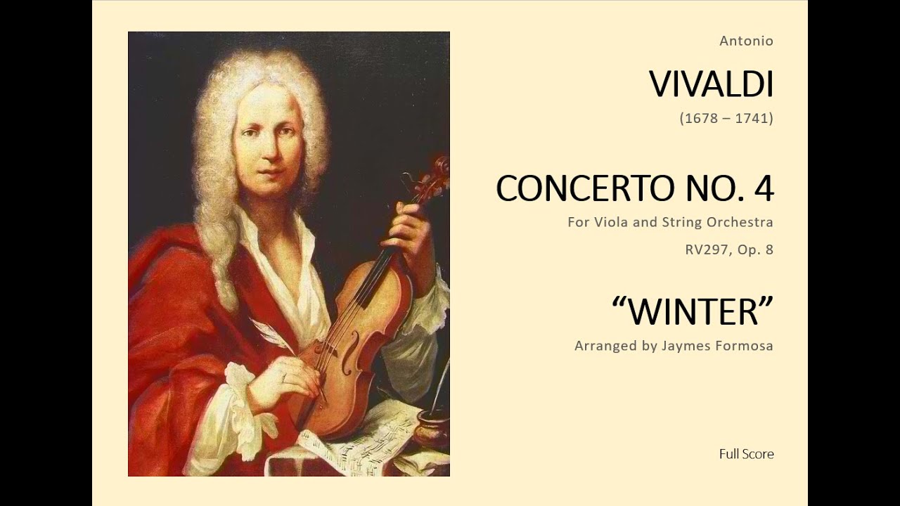 Vivaldi - Winter 1st Mvt. Score (Arr. for Viola Solo and Orchestra)