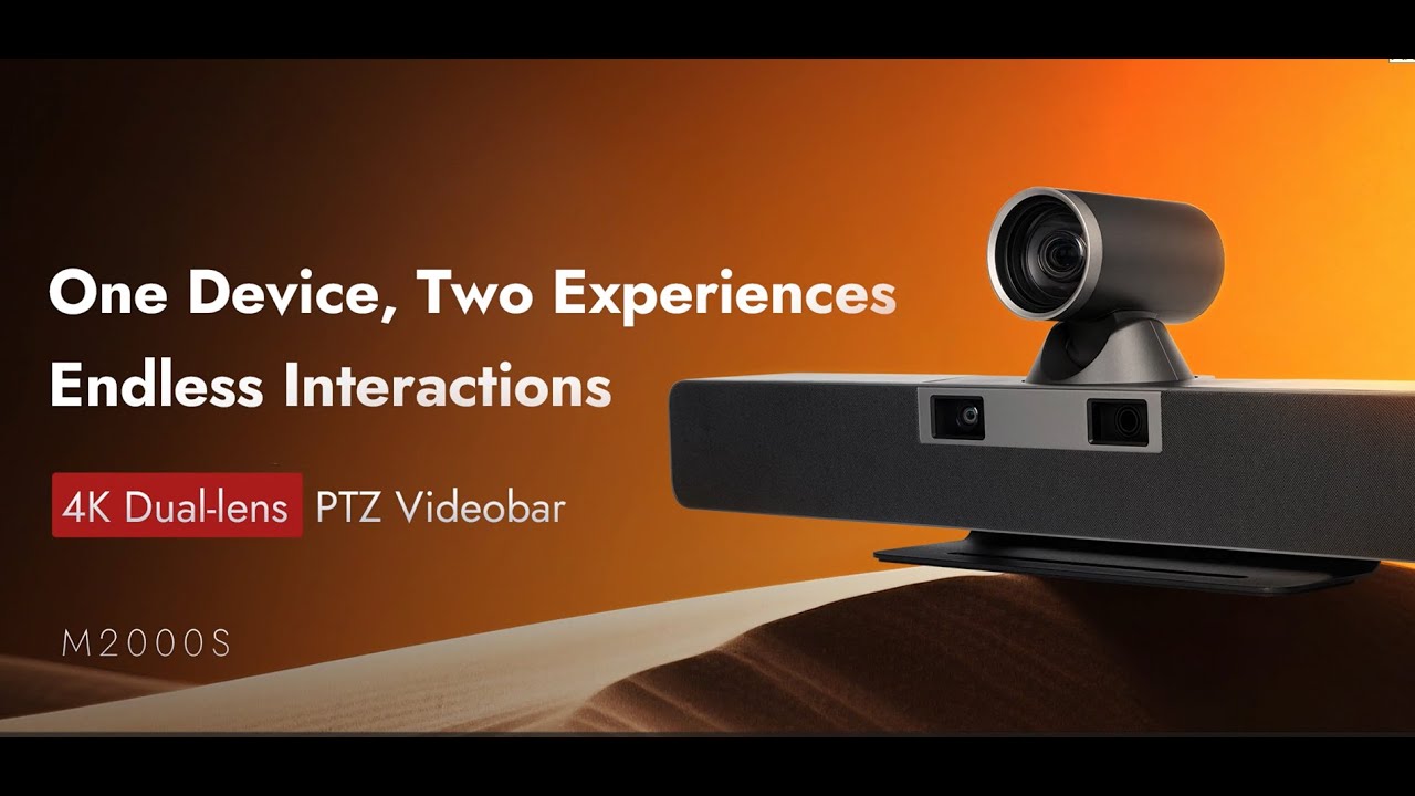 4K Dual Lens 12X optical zoom Videobar