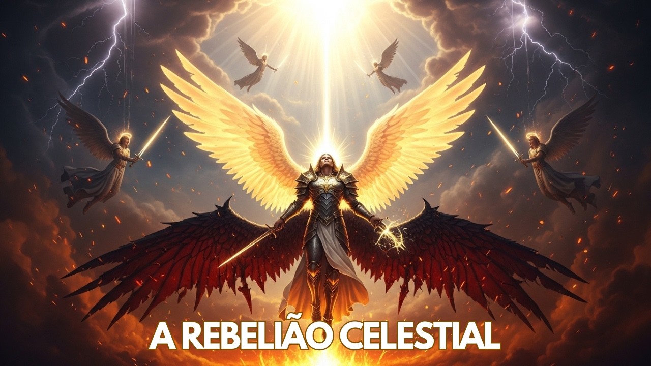 A Queda de Lúcifer… O Orgulho Que Abalou o Céu! 😱🔥 | História Bíblica Completa