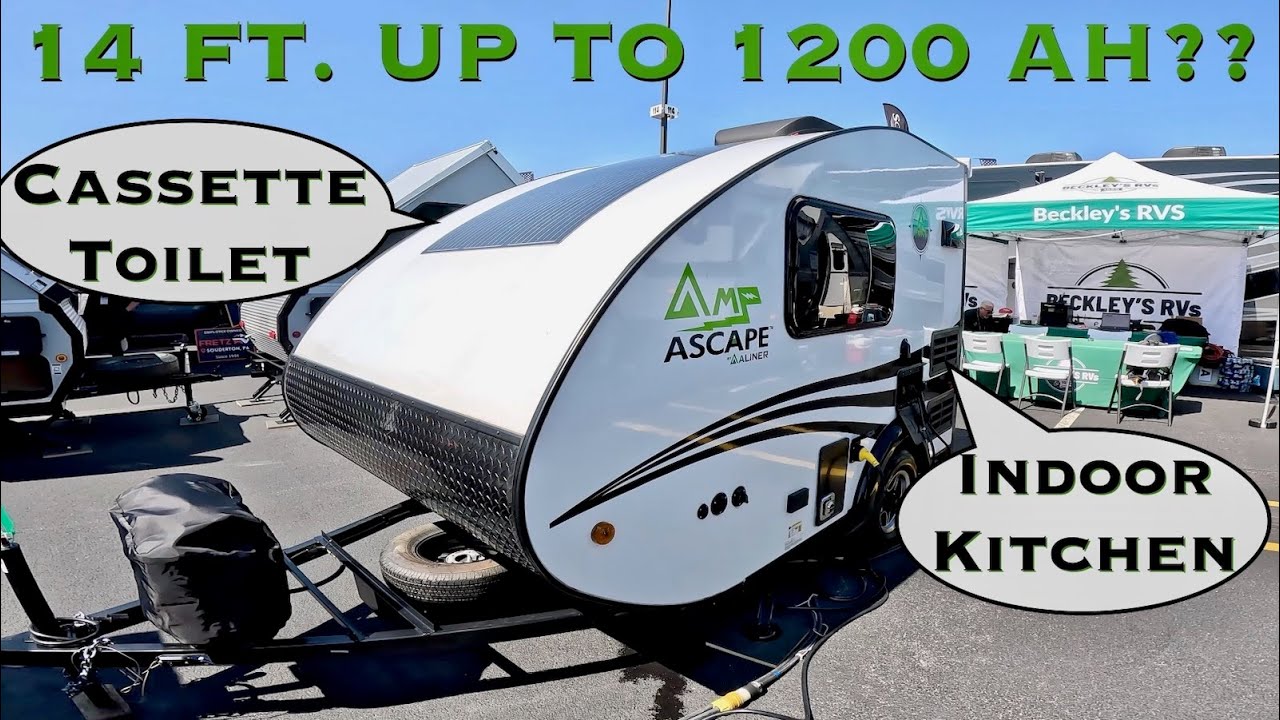Aliner Ascape Amp | Teardrop Travel Trailer RV with Big Features in a Tiny Camper | Unique Caravan!