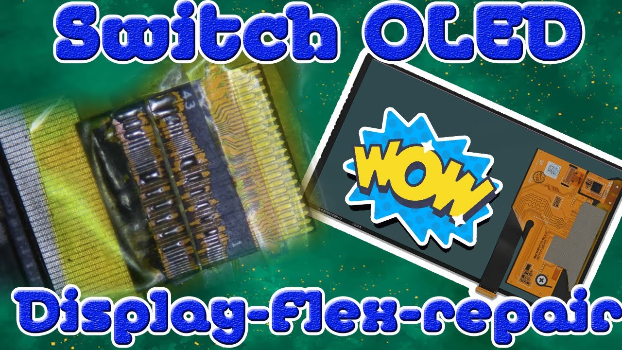 Switch OLED Display Flexkabel Reparatur [Port-Repair]