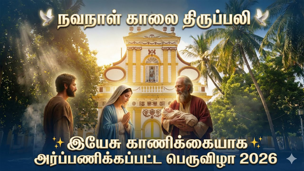 LIVE - 25-01-2026 | நவநாள் காலை திருப்பலி | இயேசு காணிக்கையாக அர்ப்பணிக்கப்பட்ட திருவிழா | Mercy TV