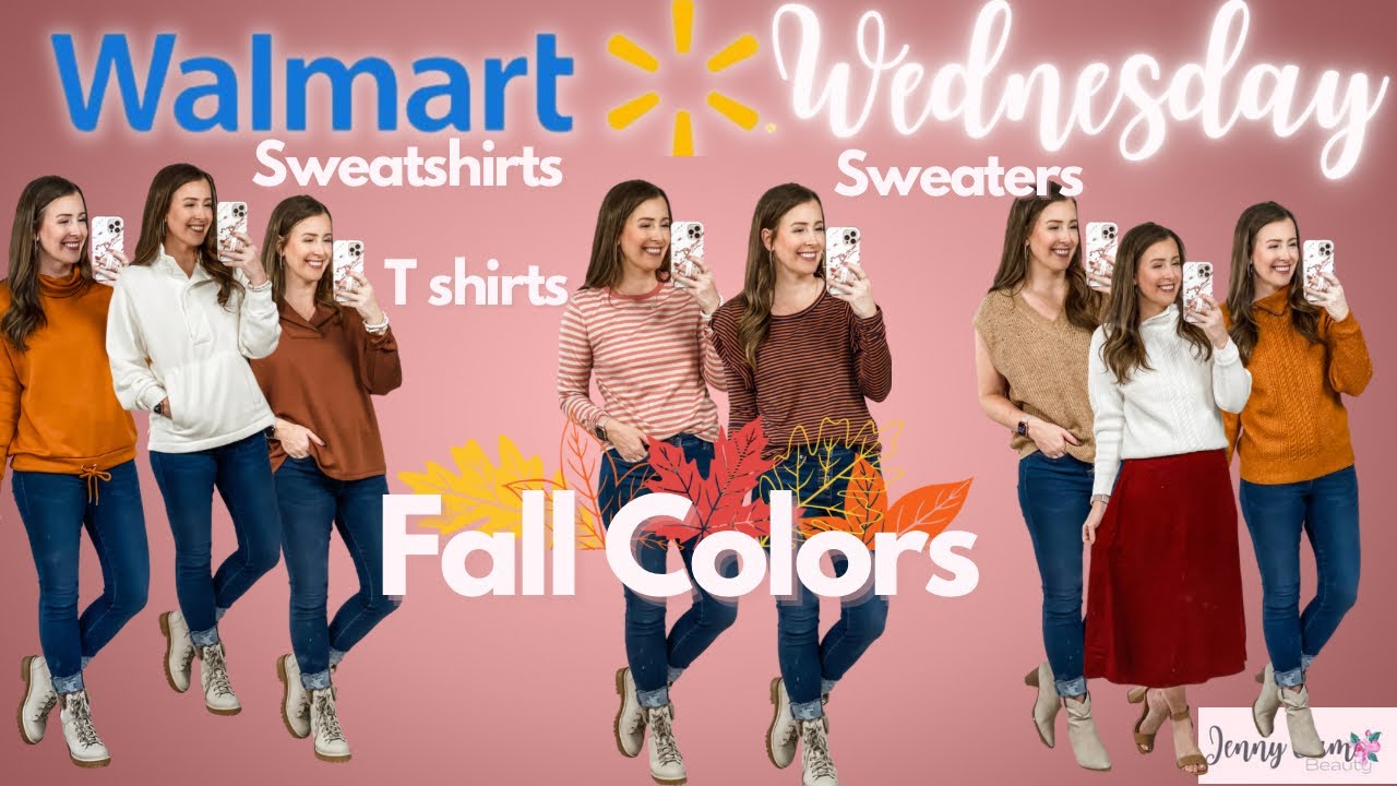 WALMART WEDNESDAY: FALL COLORS!! Sweaters, Skirts and More!