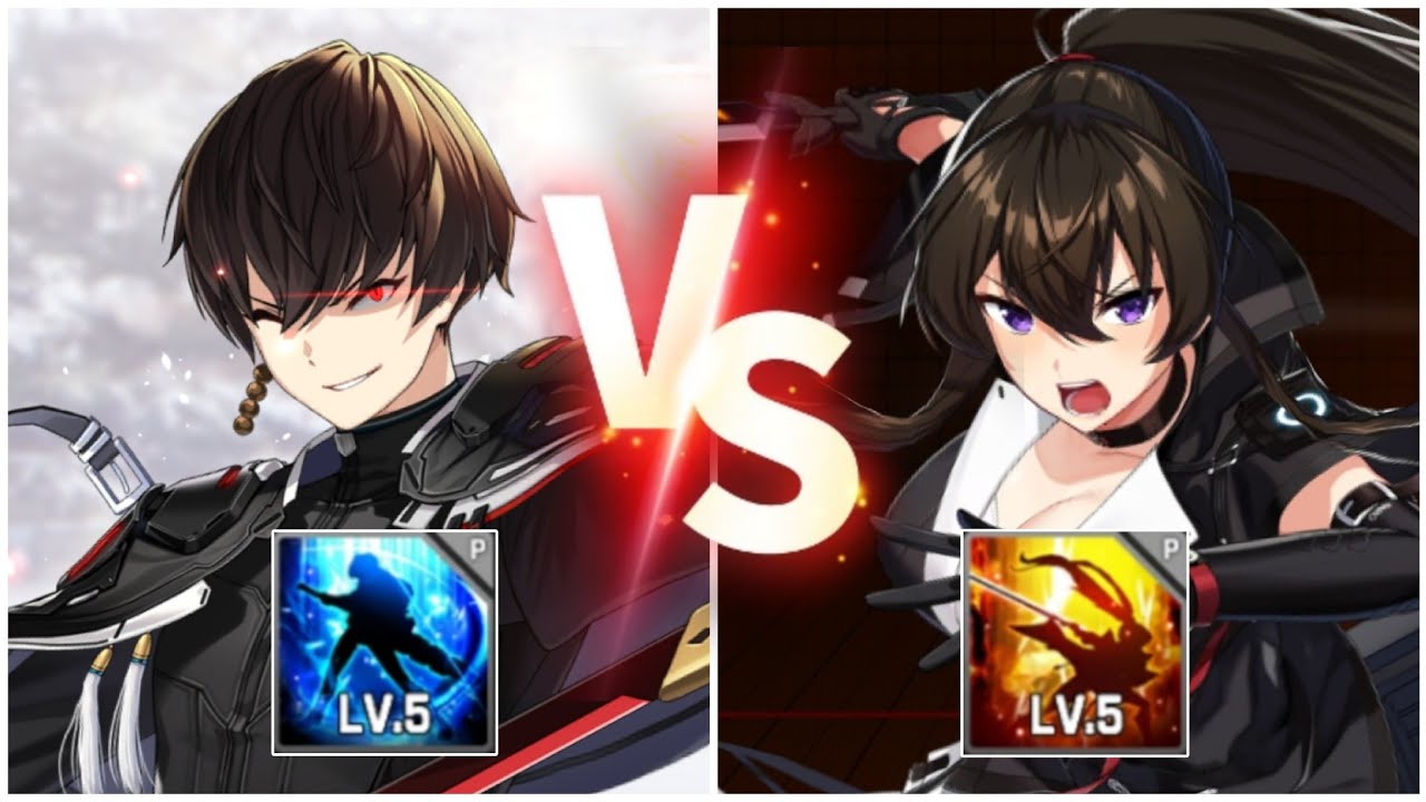 각성 주시윤 VS 각성 스커 (카운터사이드) A.Shiyoon VS Awakened strikers