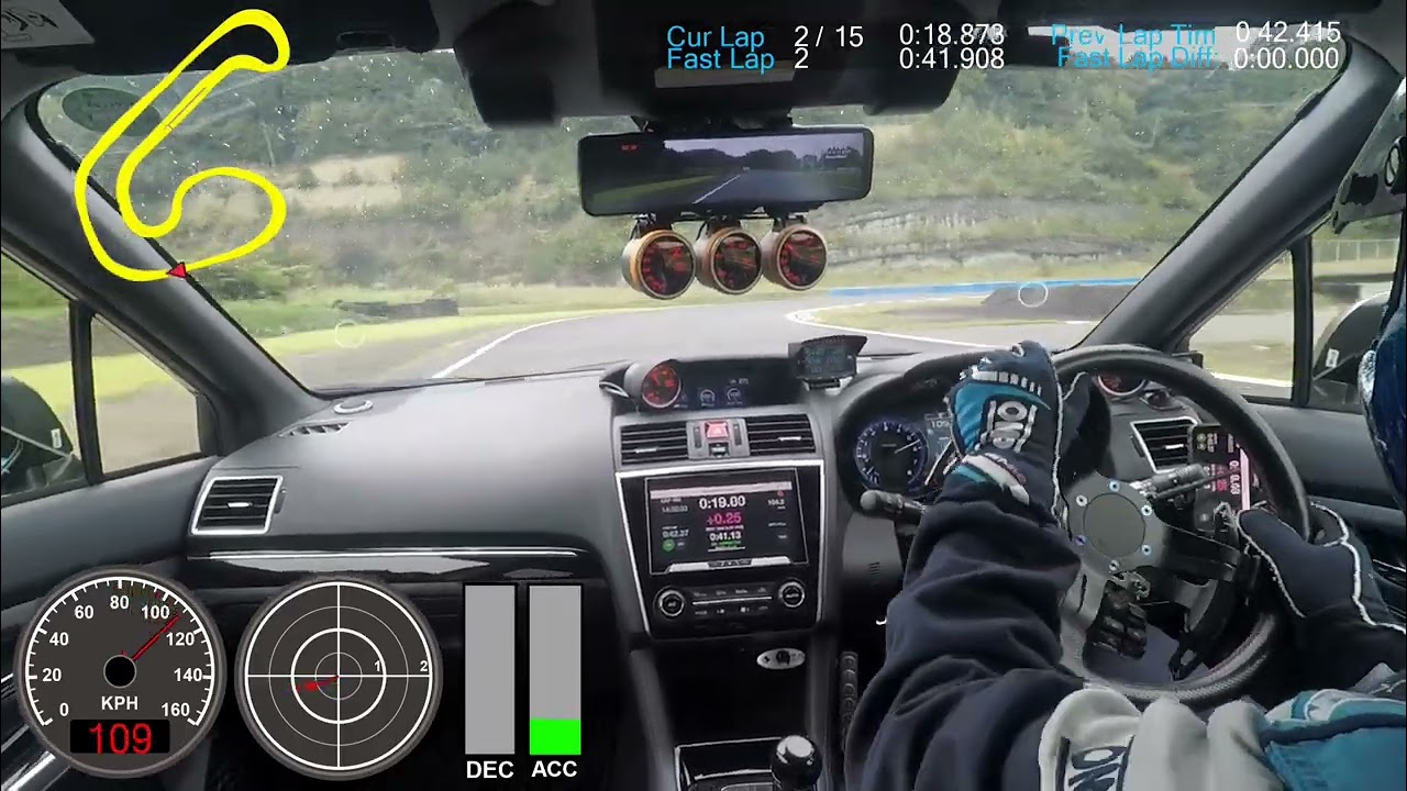 20241004 レヴォーグ(VMG) 日光サーキット Best 41.957sec