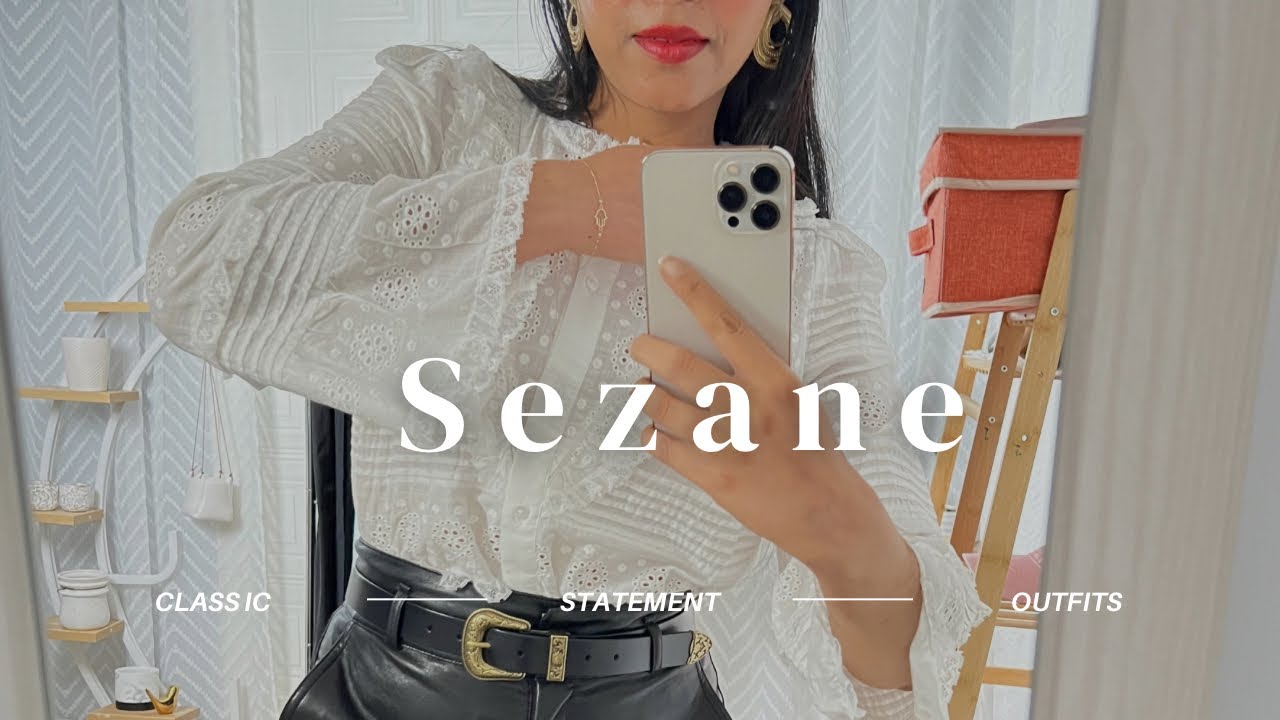 Sezane haul !!! *Awsome*😍Statement shirts/Blouse Beautiful chlo shirts, Nele shirts , Bold jewelry 💕