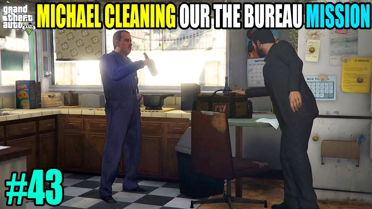 GTA V MICHAEL CLEANING OUT THE BUREAU MISSION NEW VIDEO  2025 #43  Jabir Gaming BD GTA5BANGLAPLAY