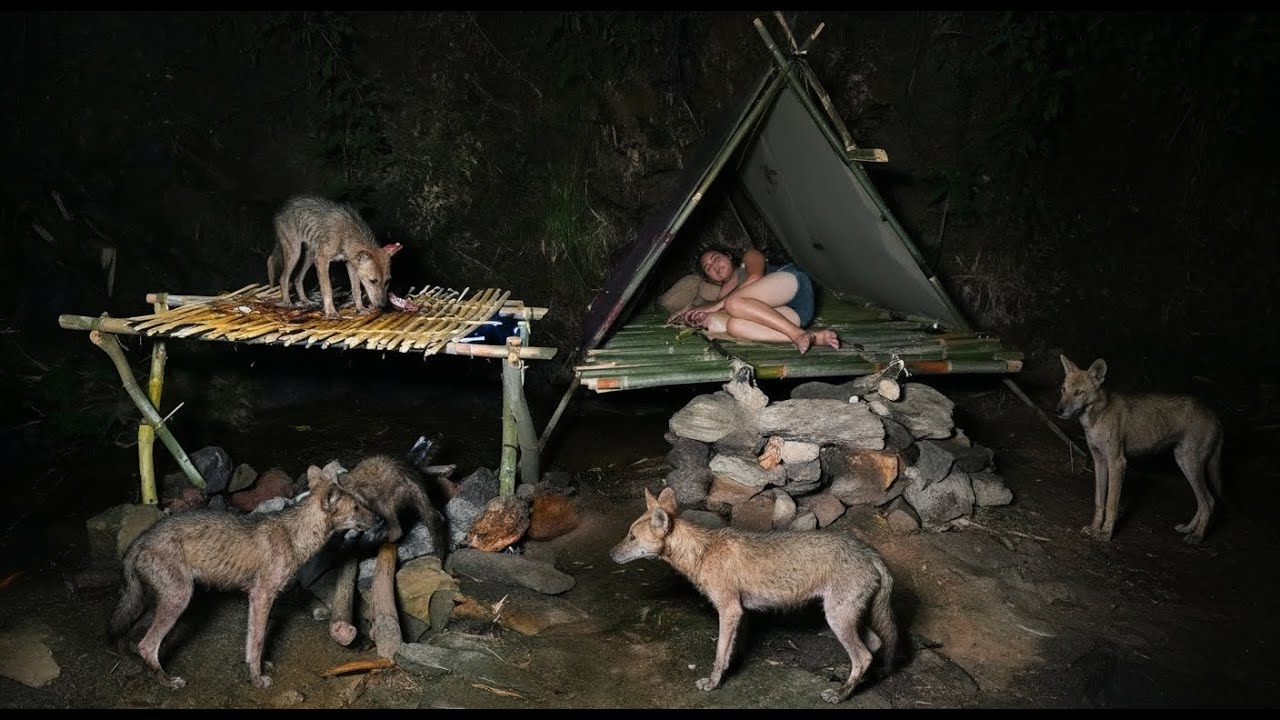The Hungry Wolves Attacked While I Was Sleeping.../ 30 Days of Survival