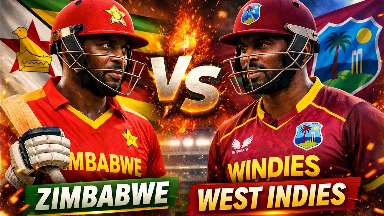 ZIMBABWE VS WEST INDIES- ICC T20 WORLD CUP MATCH - CRICKET 24 PS5