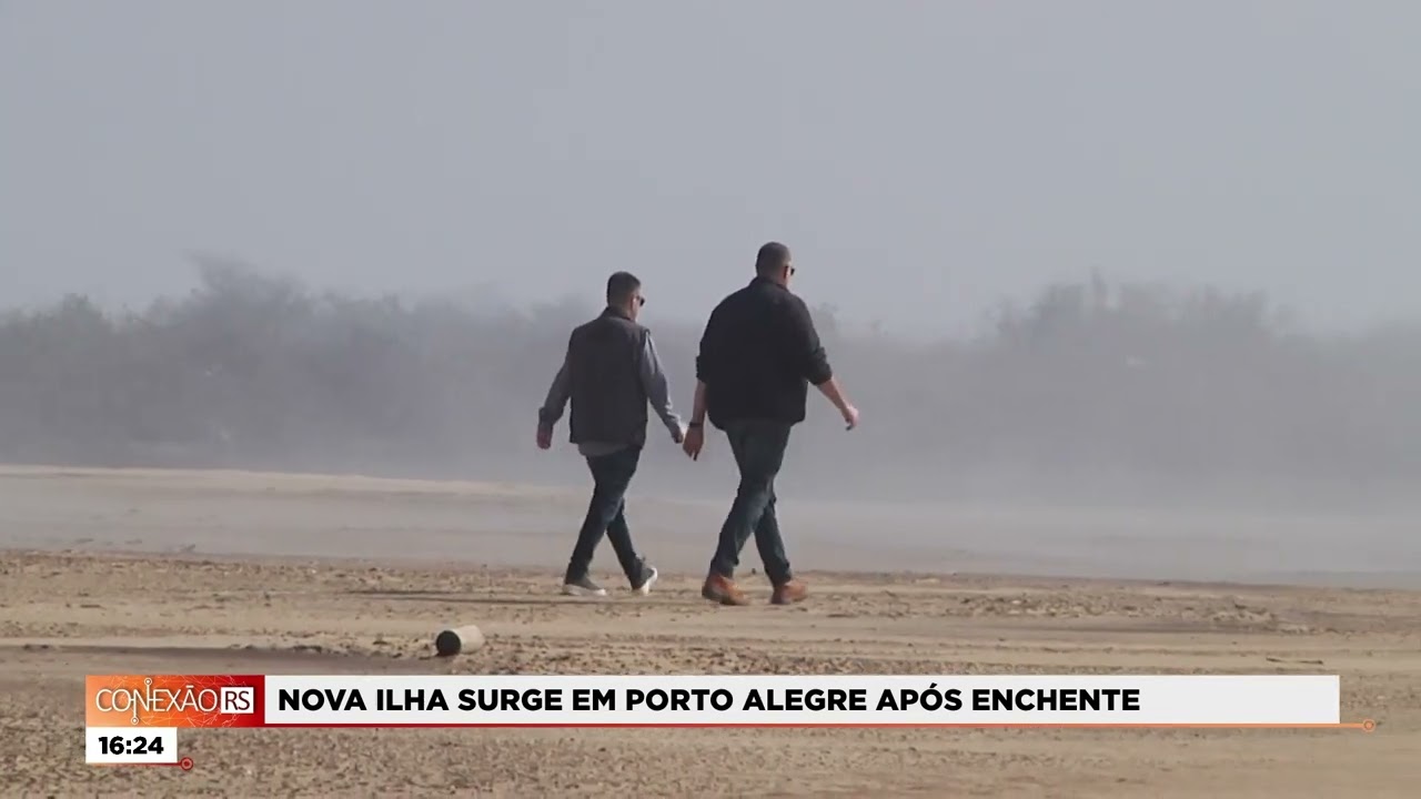 NOVA ILHA SURGE EM PORTO ALEGRE APÓS ENCHENTE NO RIO GRANDE DO SUL 2024 | CONEXÃO RS