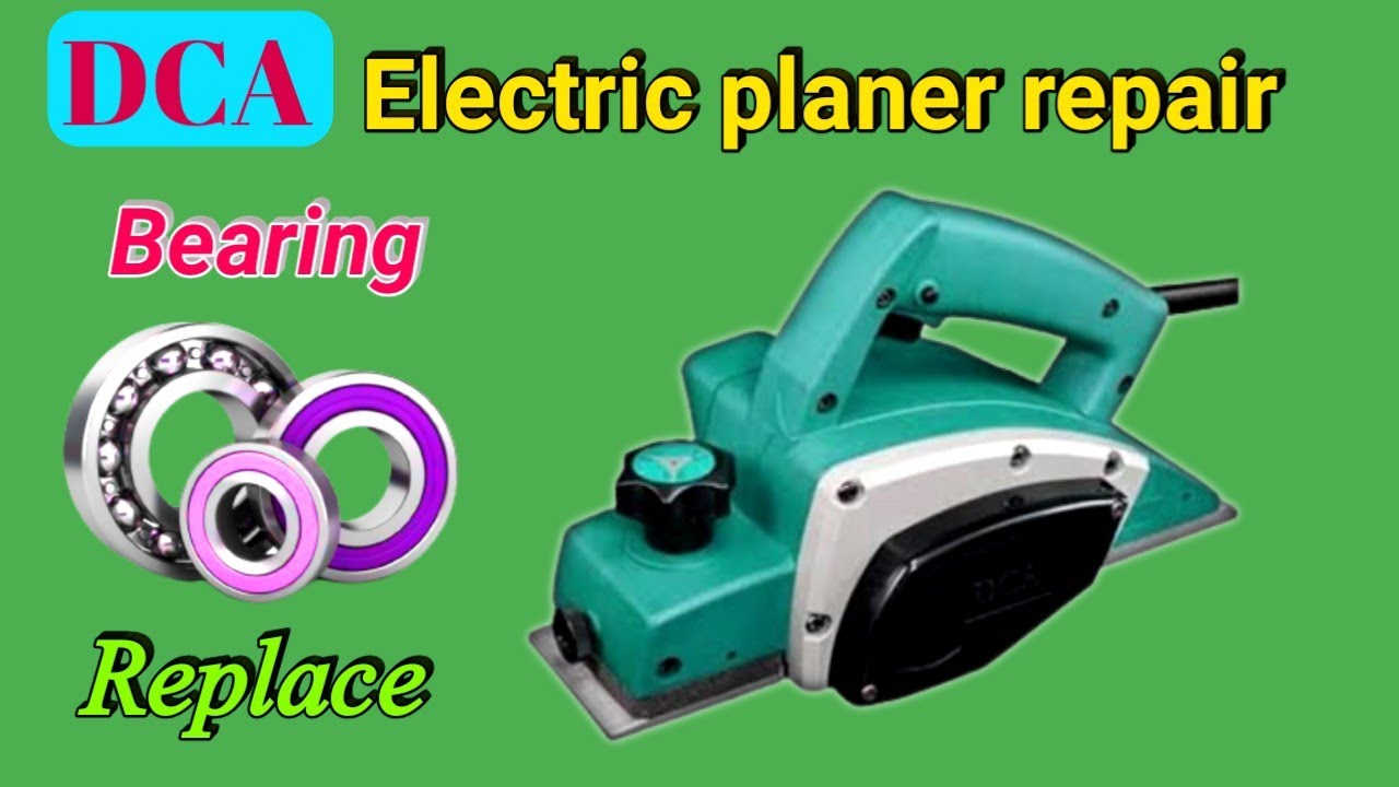 DCA AMB82 electric planer machine repair || wood planer machine repair || Bearing change ||