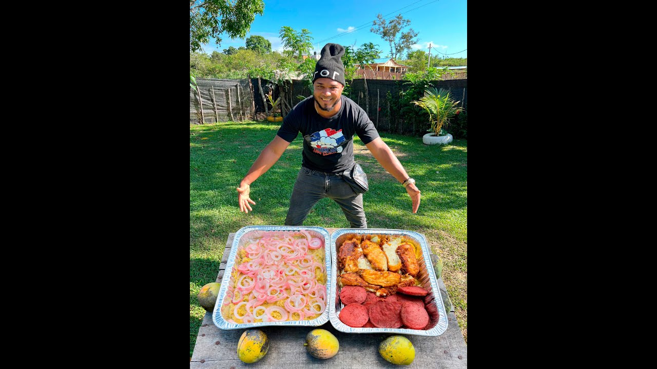 La familia Tineo pidio desayuno dominicano con los tres golpes, que rico quedo ♥