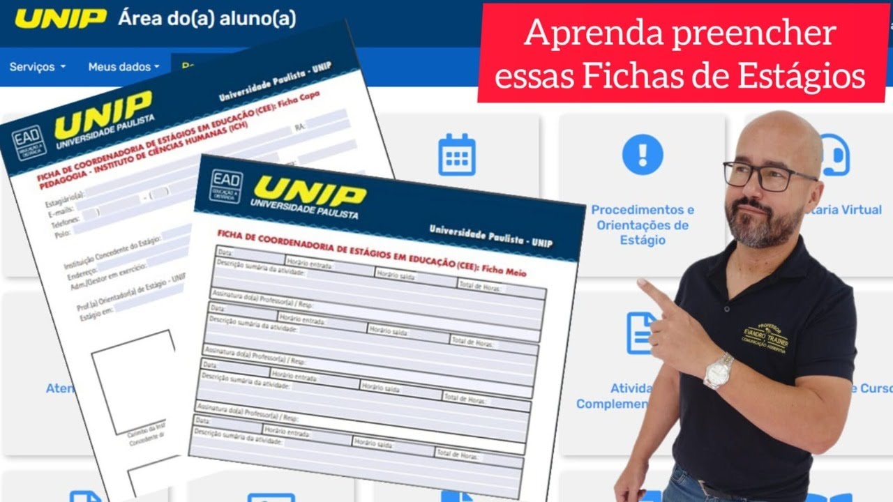 Est&aacute;gio Licenciaturas UNIP EAD - Como preencher as FICHAS CEE CAPA E MEIO?