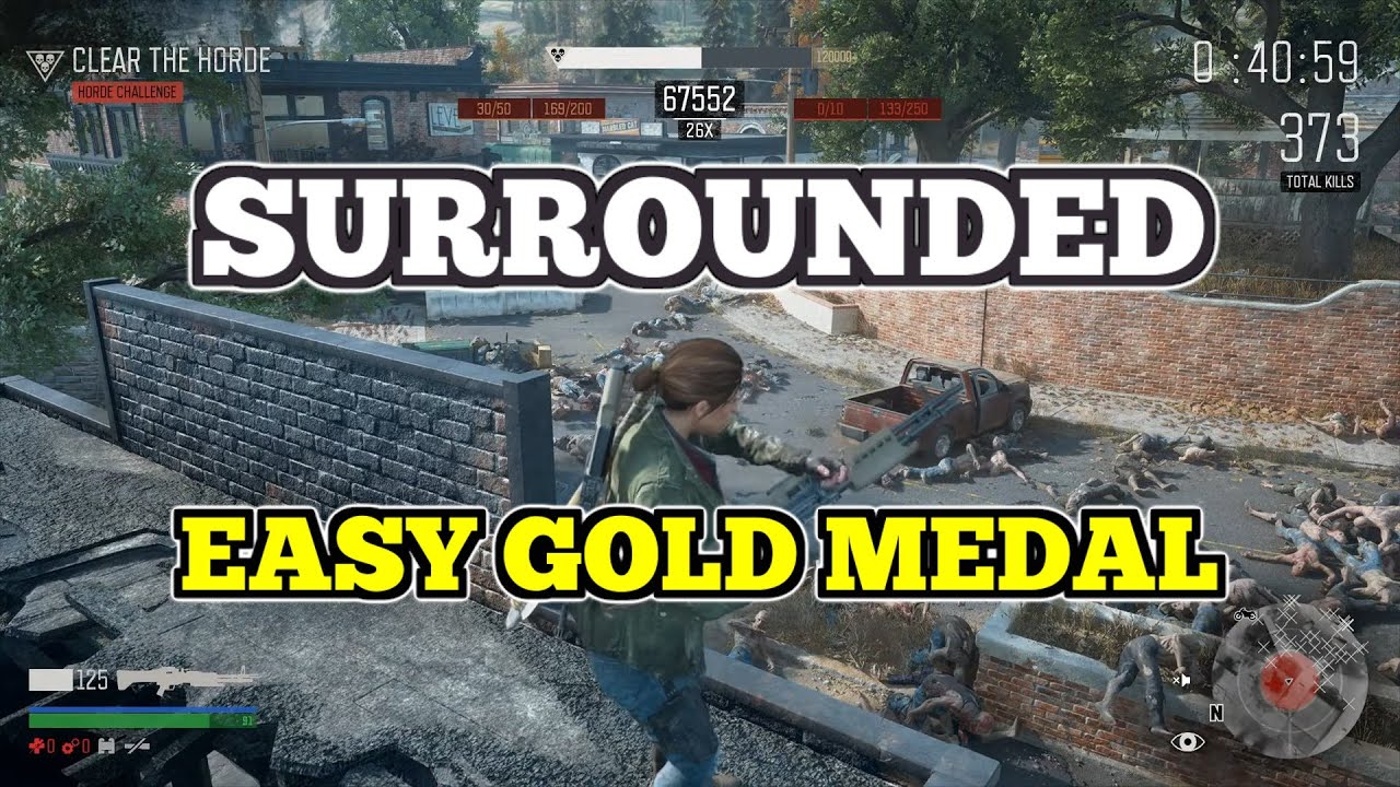 Days Gone - Surrounded challenge Gold ranked high chain