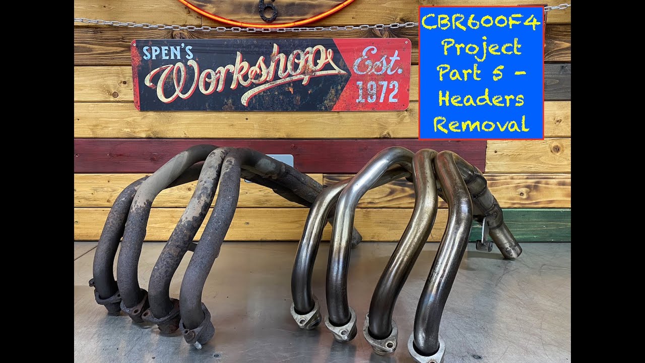 CBR600 F4. Part 5. Header Pipes removal