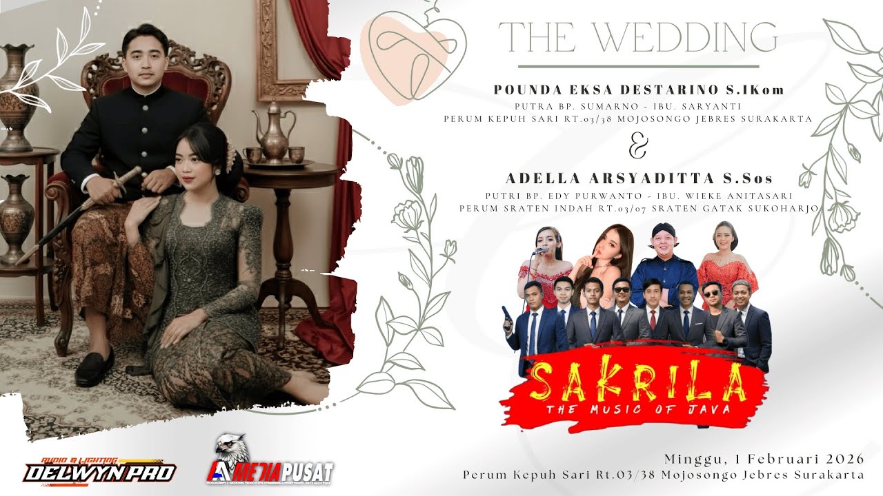 🔴LIVE SAKRILA MUSIC - WEDDING 