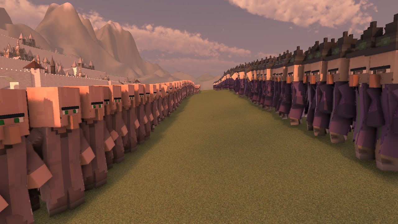 10,000 Witches vs 1,000,000 Villagers | UEBS 2 Epic Battle