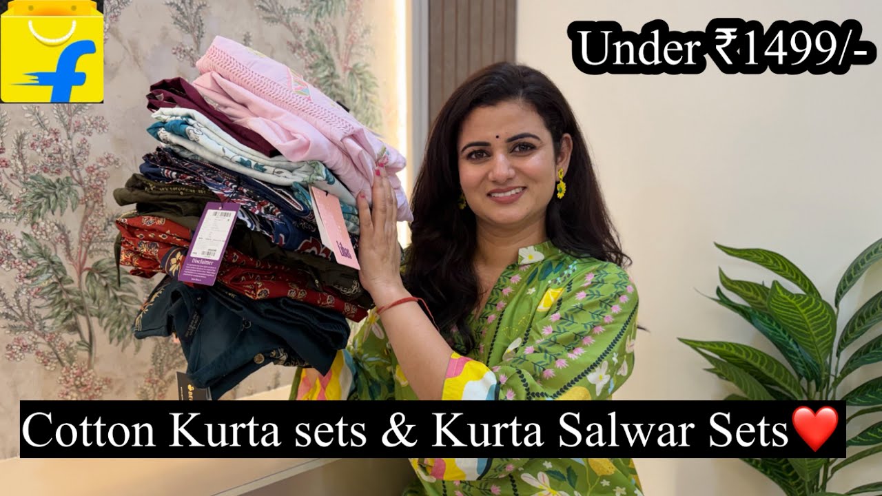 Flipkart Kurta Set Haul, Embroidered Kurta Pant Set With Dupatta,Anarkali Kurta Palazzo,Kurta Salwar