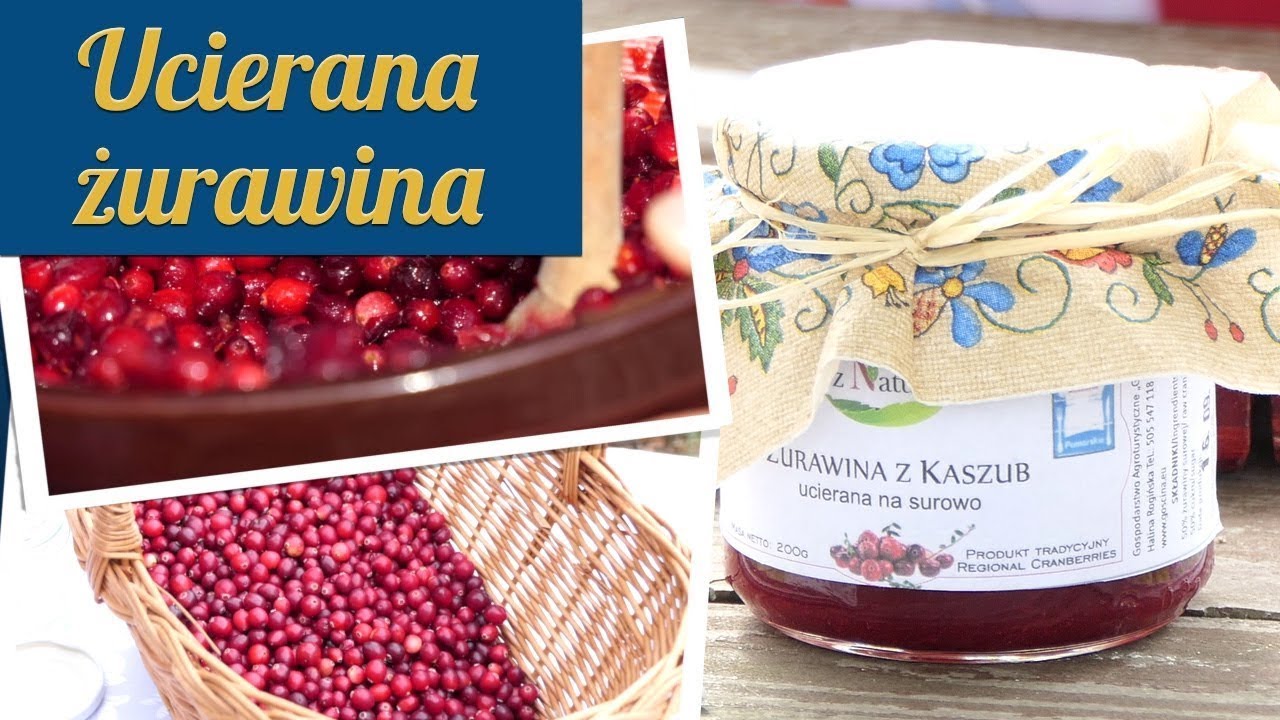 😋 Najzdrowsza żurawina ucierana na surowo. Kaszubskie Gotowanie
