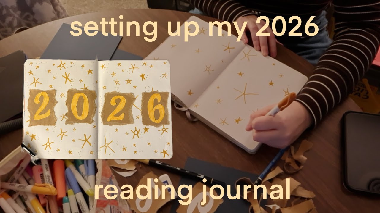 setting up my reading journal for 2026!!!