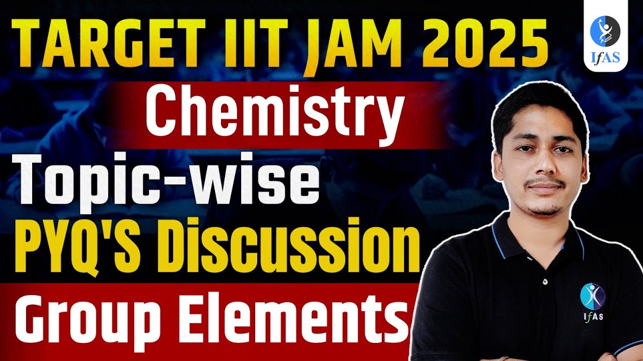 Main Group Elements IIT JAM PYQ Topic Wise | Chemistry 2025 Made Easy!