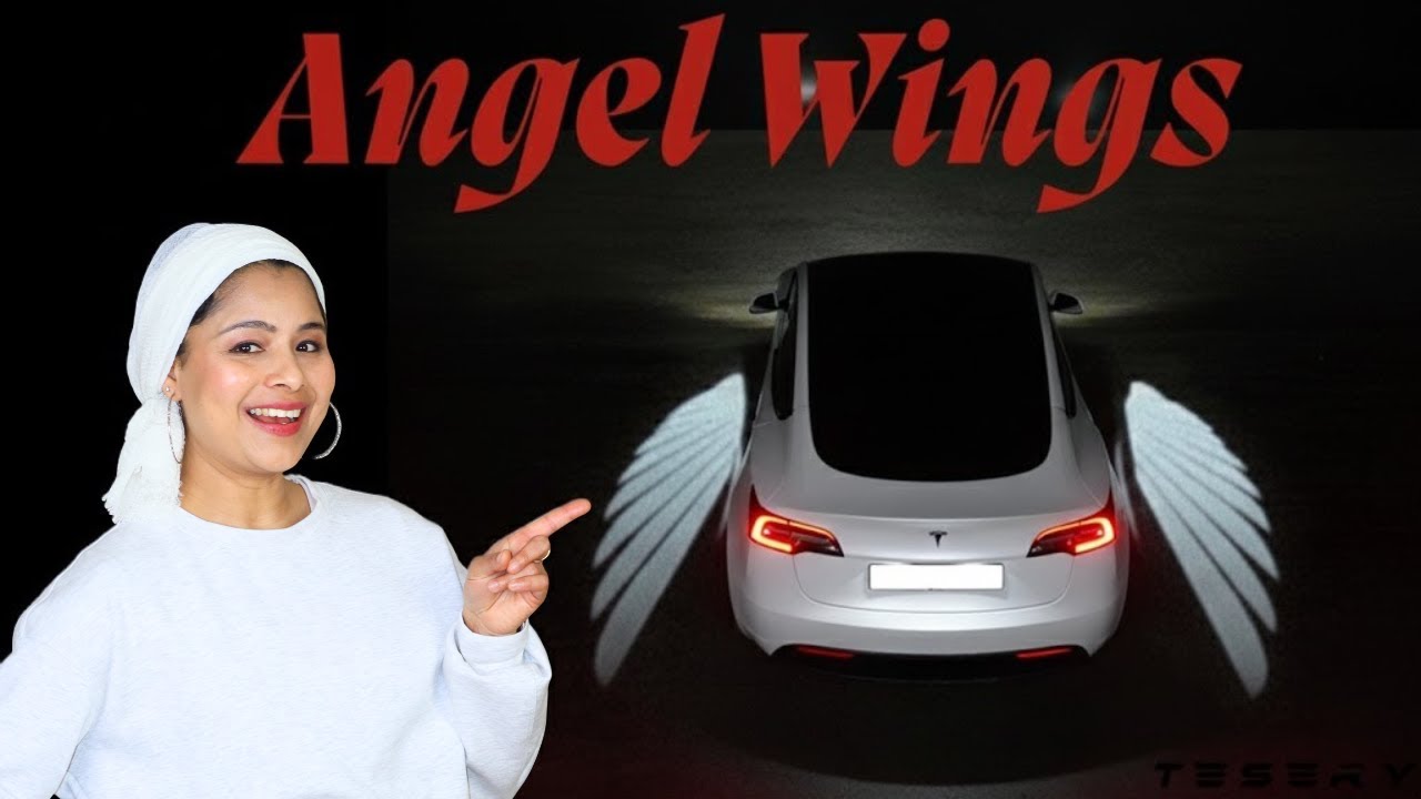 Установка и обзор светодиодной подсветки заднего вида Tesla Angel Wings - Tesery