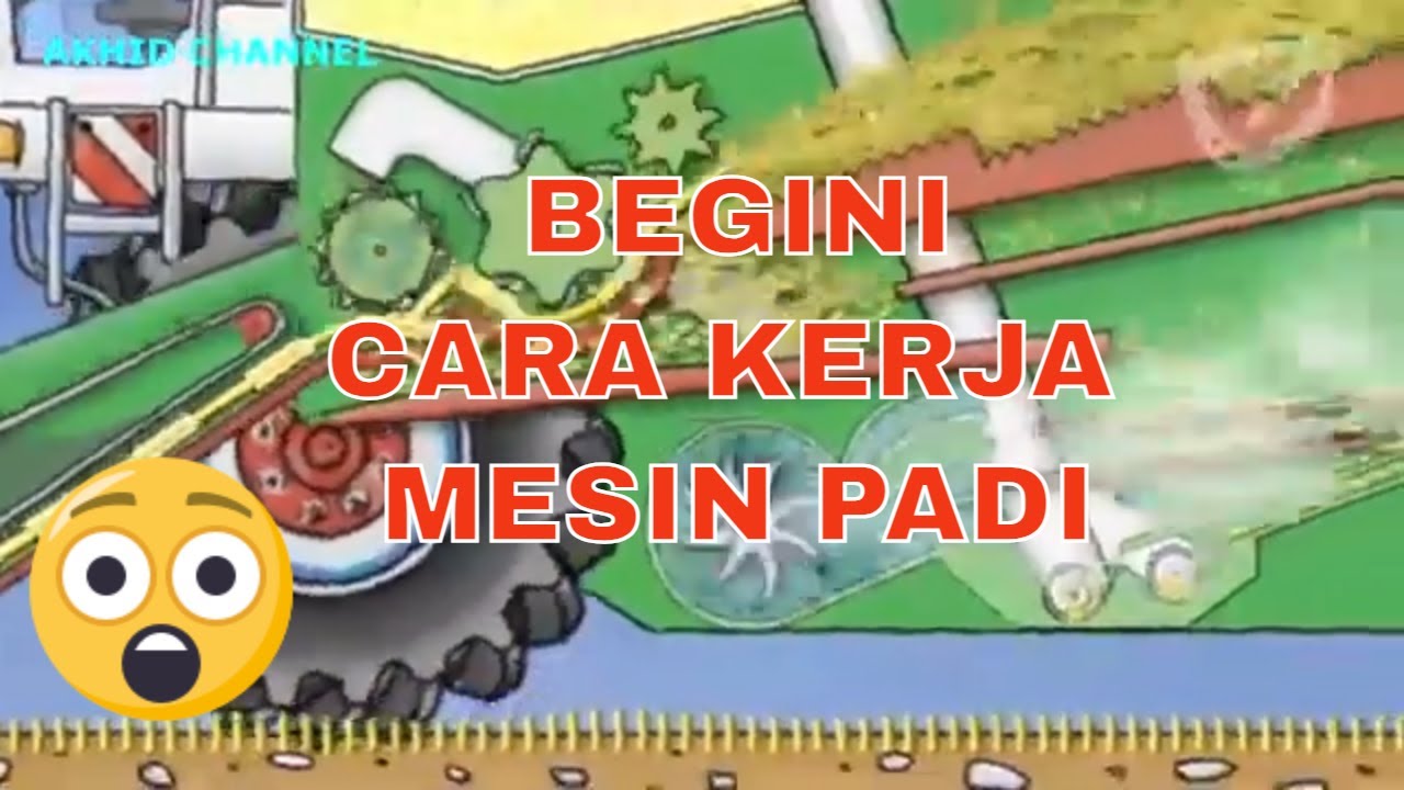 Cara Kerja Mesin Panen Padi,  Gandum