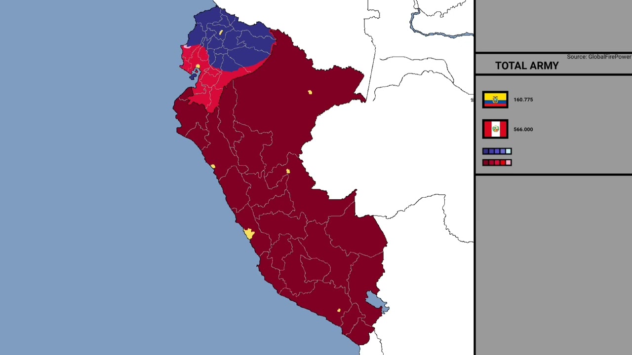 Per&uacute;-Ecuador. War Simulation 