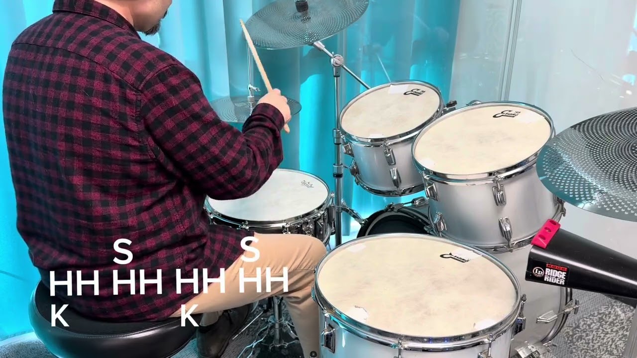 How to do an eighth note beat #drumming 
