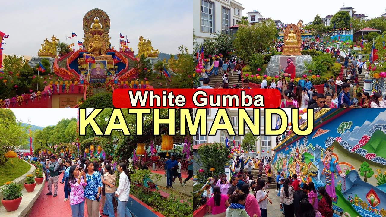 WHITE GUMBA🇳🇵 Nagarjun, Kathmandu  - 4K Virtual Walking Tour Nepal 2025