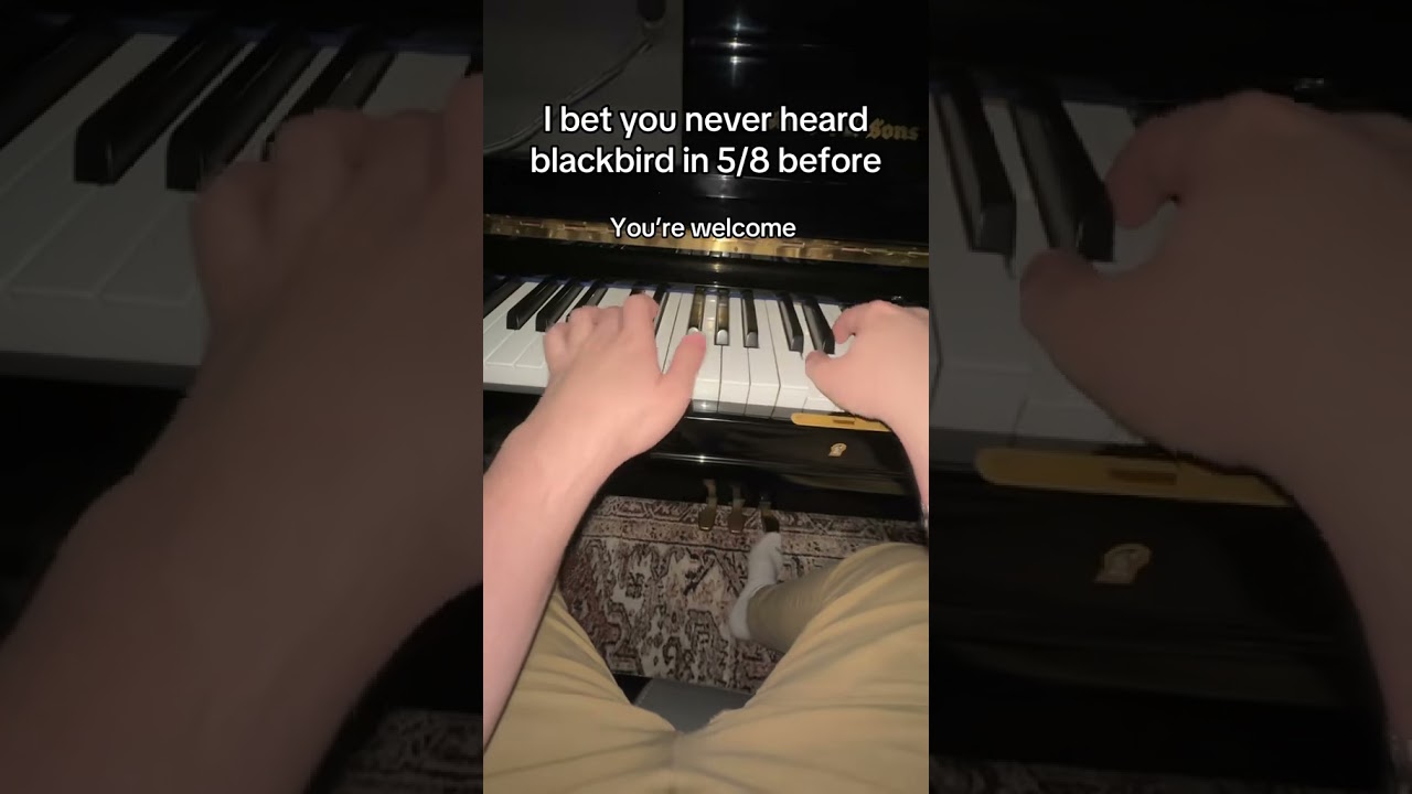 The Beatles in odd meters anyone ?? #thebeatles #paulmccartney #blackbird #cover #oddmeter #piano