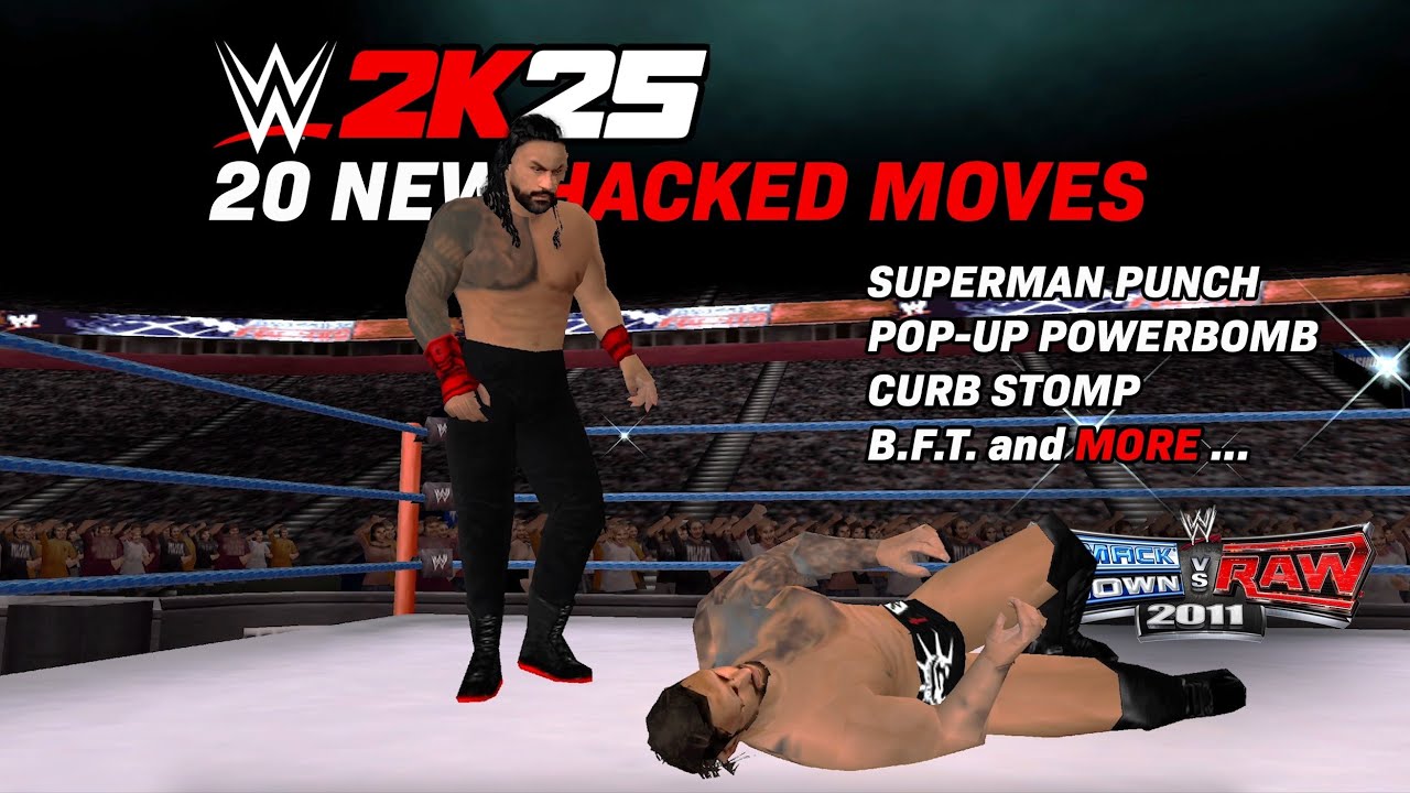 I Added 20 New Moves to SmackDown! vs RAW 2011 (Superman Punch, Curb Stomp, Pop-Up Powerbomb, ....)