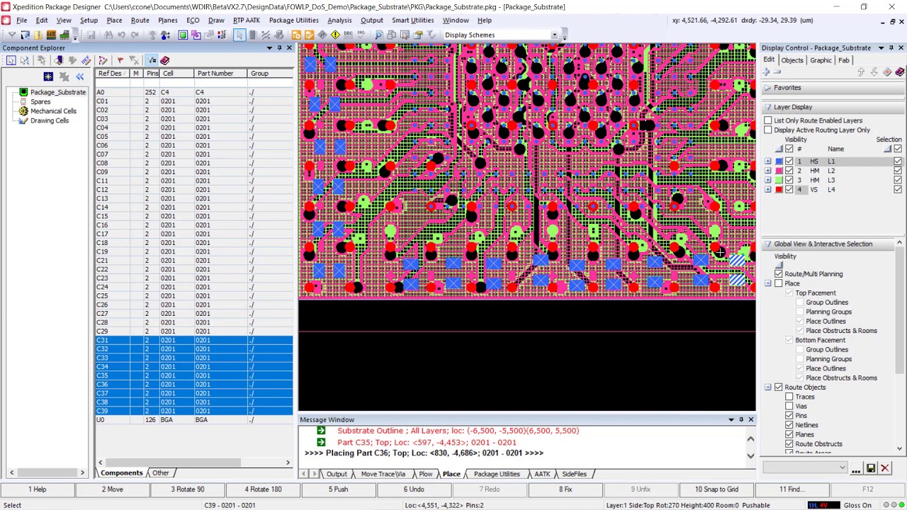 Advanced IC packaging sequential multi-part floorplanning