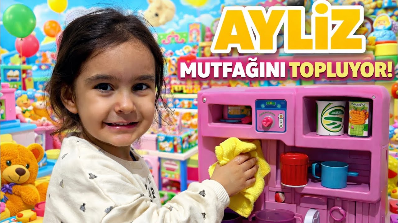 AYLİZ MUTFAĞINI TOPLADI 🧽🍽️ | EĞLENCELİ TEMİZLİK ANI ?!