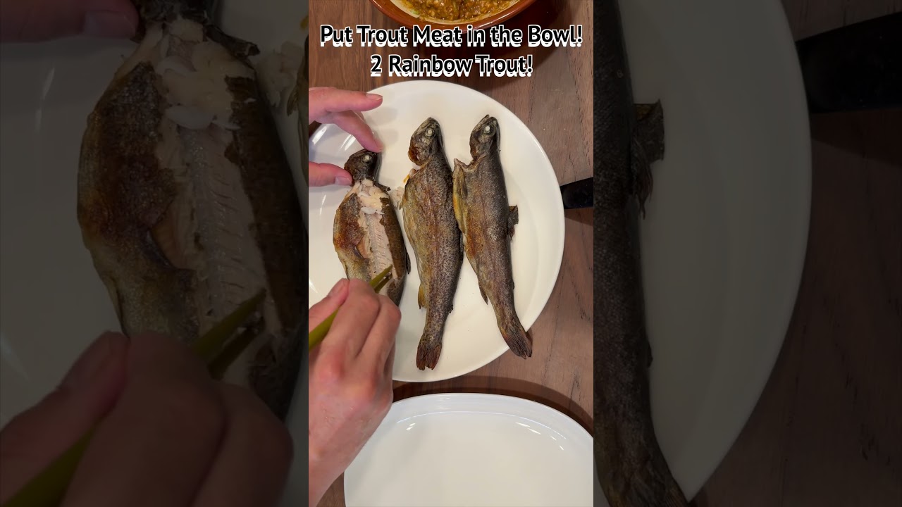 Hiyajiru with Rainbow Trout!(Let's GO GO 1min Cooking!) No.441  #Hiyajiru #Trout