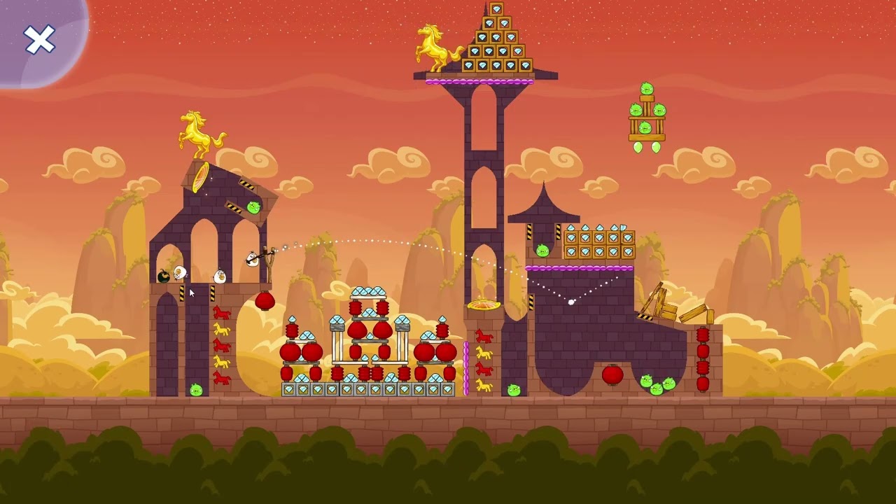 Angry Birds Friends Level 8 Tournament 1702 TWO stars NO POWER-UP walkthrough 2026-02-18