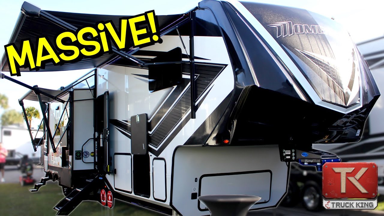 You Have to See This MASSIVE 20,000-LB Toy Hauler! Grand Design Momentum 410TH is Off-Grid Luxury