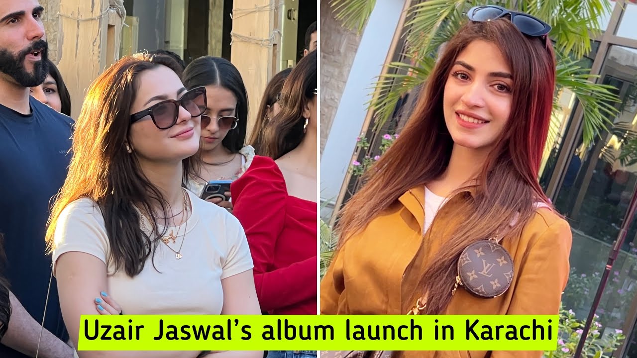 Hania Amir, Kinza Hashmi & Daniyal Zafar at Uzair Jaswal’s album launch in Karachi
