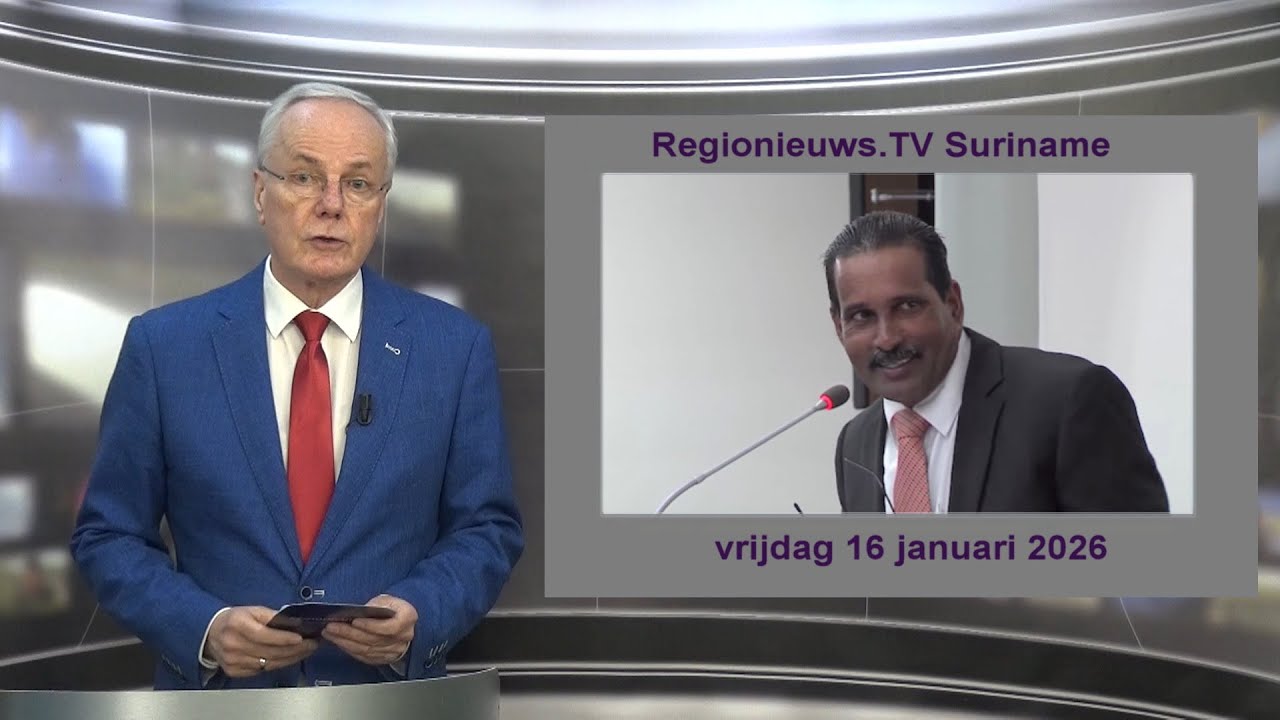 Regionieuws TV Suriname 16 januari  2026 ► Jogi: spanningen in coalitie ► VES 2026 beslissend ►