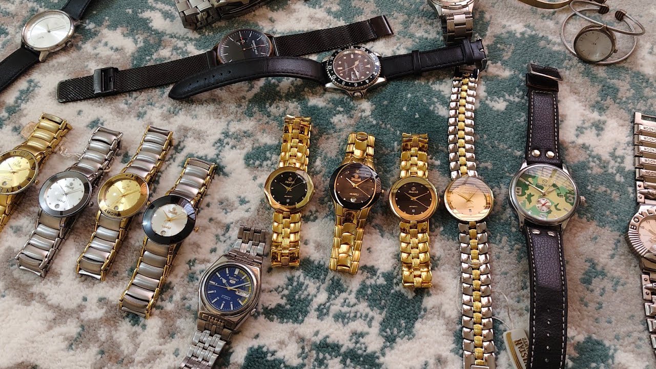 USA Switzerland Japan Scotland Watches In A Single Lot 