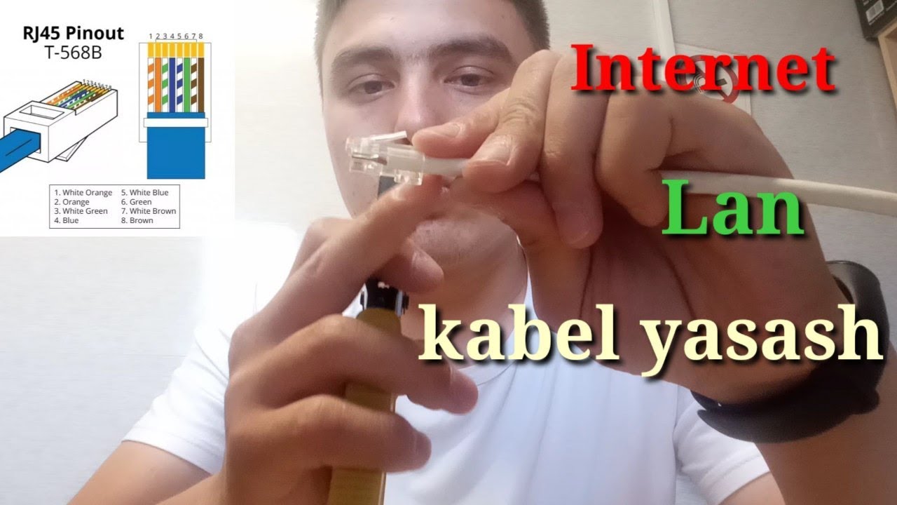 INTERNET KABEL QANDAY YASALADI? VA NARHI(SETEVOY KABEL)КАК ОБЖАТЬ ИНТЕРНЕТ КАБЕЛЬ?